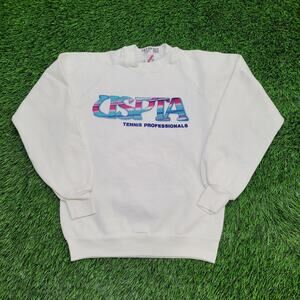 Vintage 80s USPTA Tennis Professionals Sweatshirt XS/S 17x23 USA Raglan